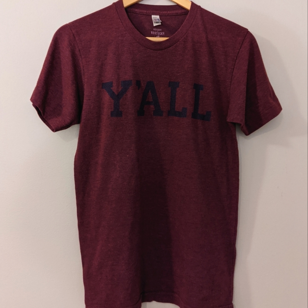Kentucky for Kentucky size S "Y'ALL" Maroon T-Shirt